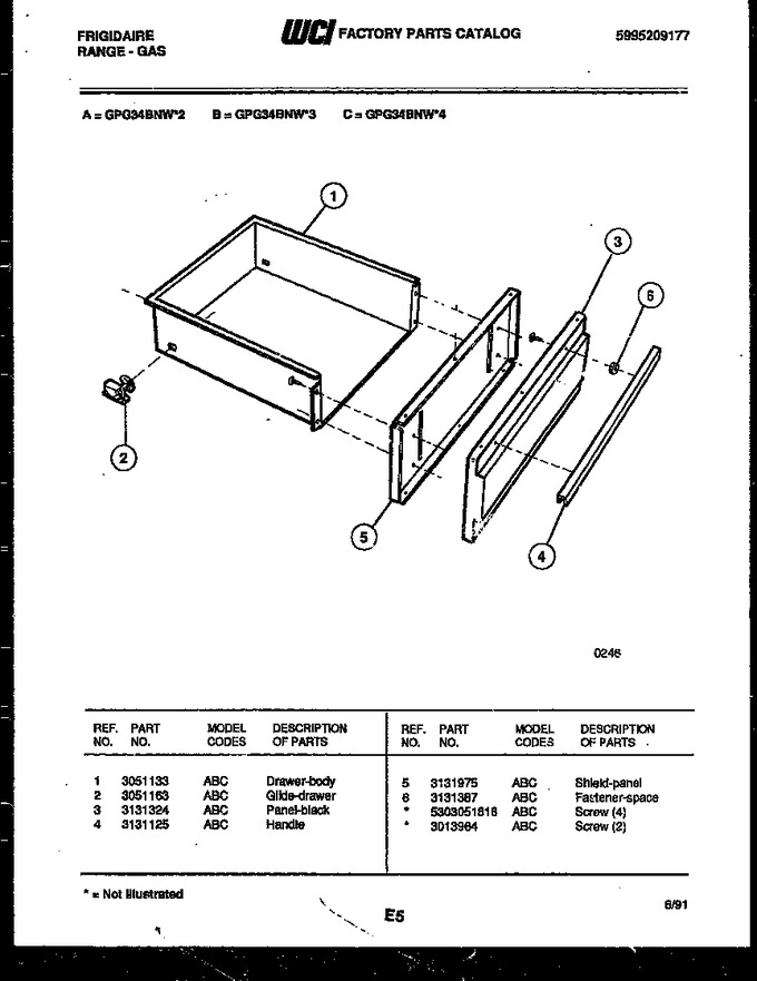 Diagram for GPG34BNW3