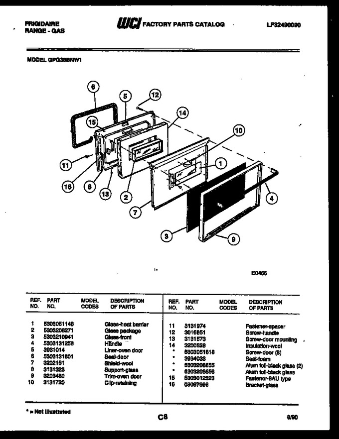Diagram for GPG38BNW1