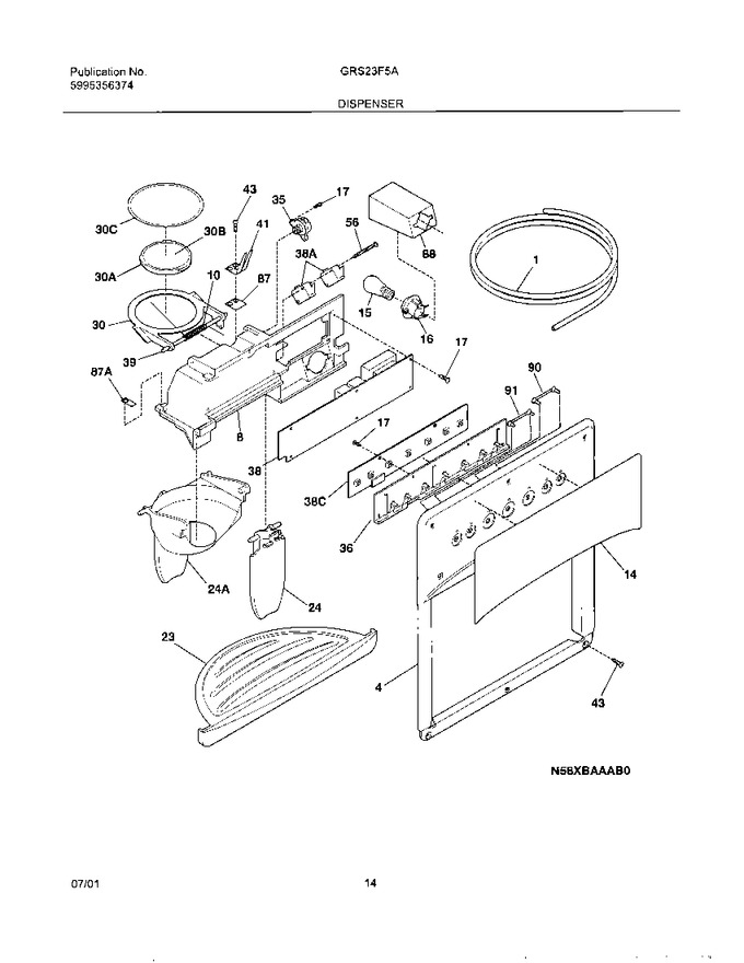 Diagram for GRS23F5AW0