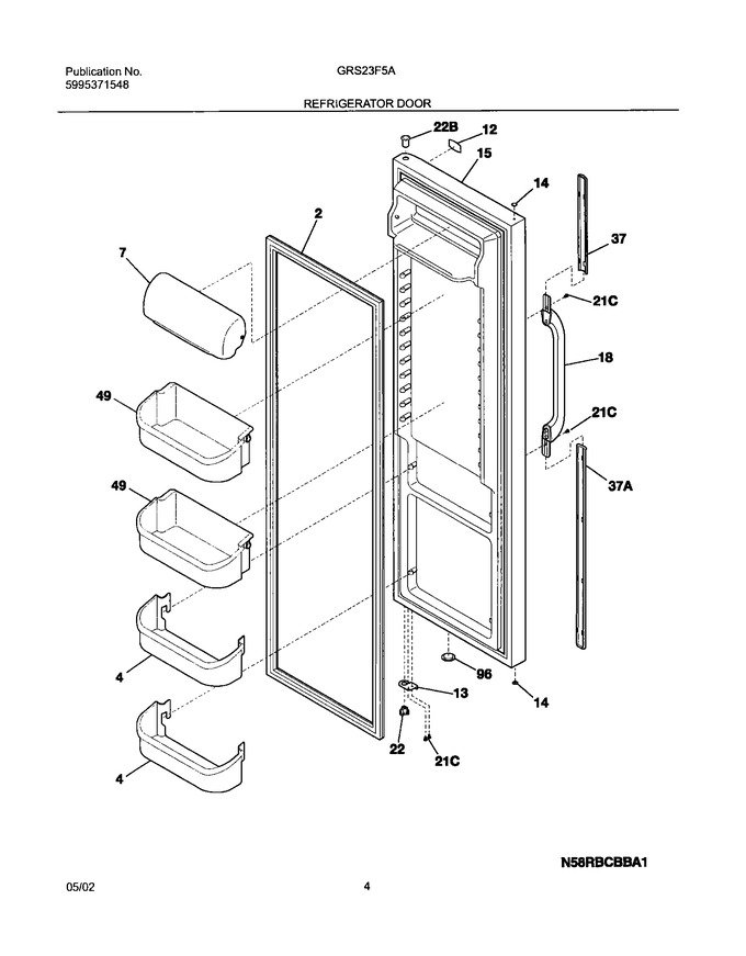 Diagram for GRS23F5AW3