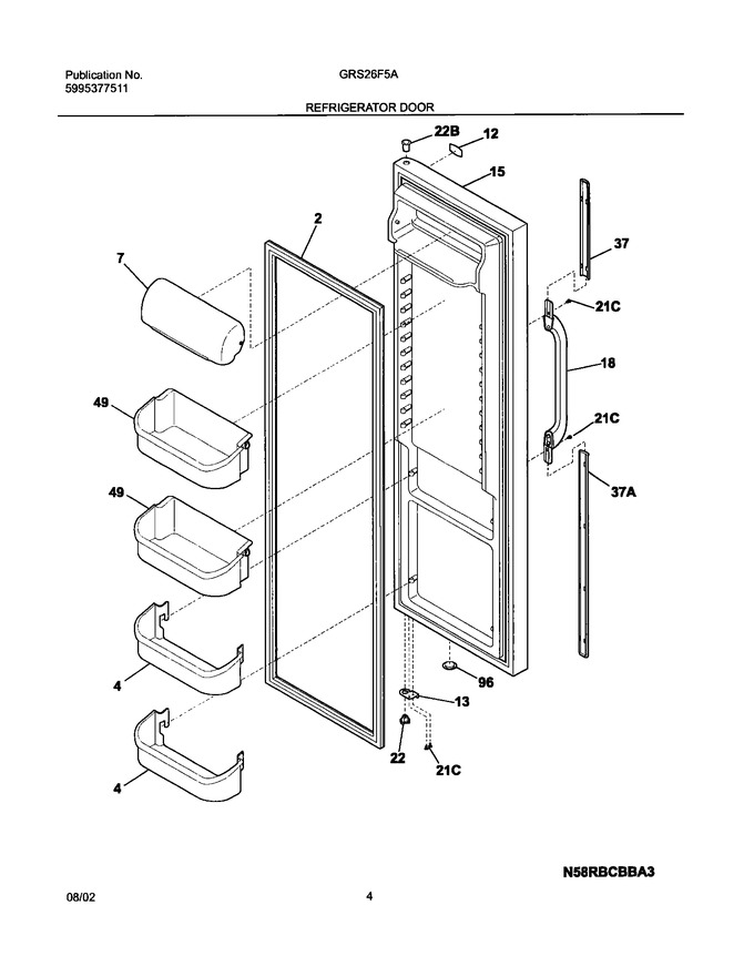 Diagram for GRS26F5AW5