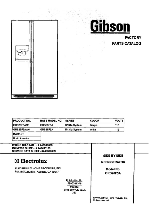 Diagram for GRS26F5AW6