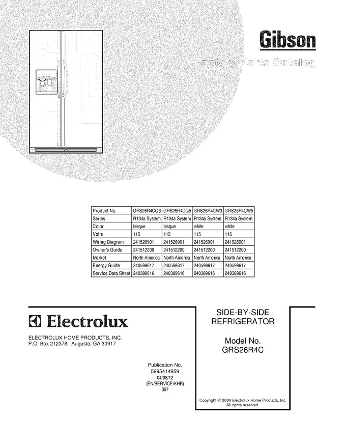 Diagram for GRS26R4CQ3