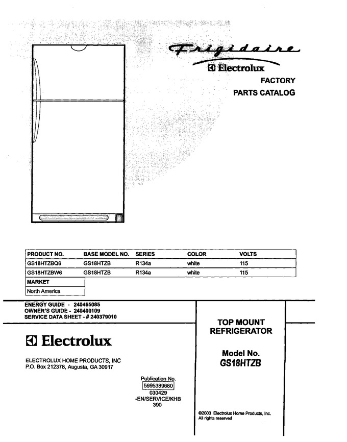 Diagram for GS18HTZBQ6