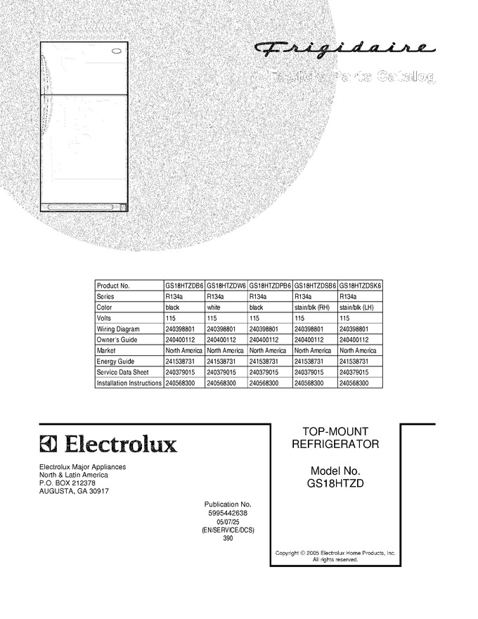 Diagram for GS18HTZDSK6