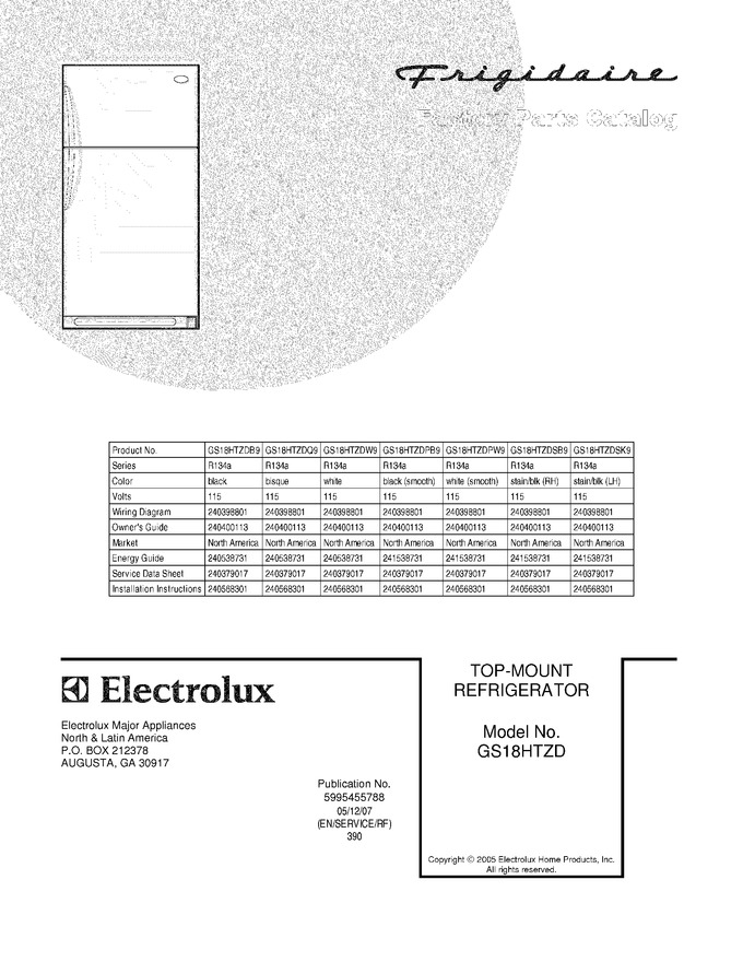 Diagram for GS18HTZDB9