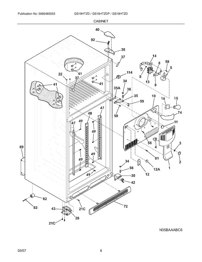 Diagram for GS18HTZDPWB