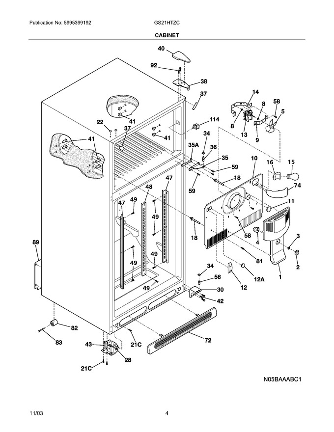 Diagram for GS21HTZCB1