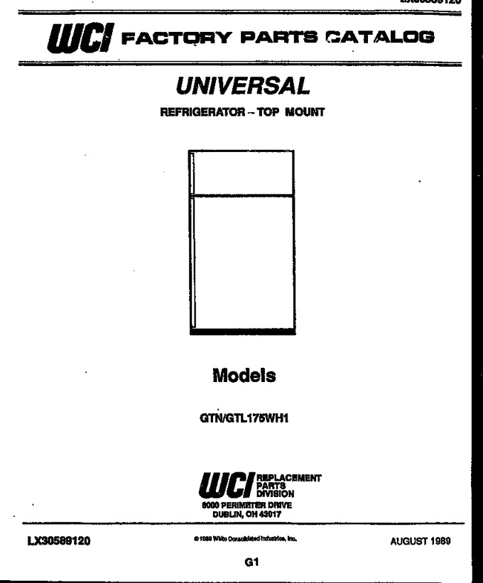 Diagram for GTN175WD1