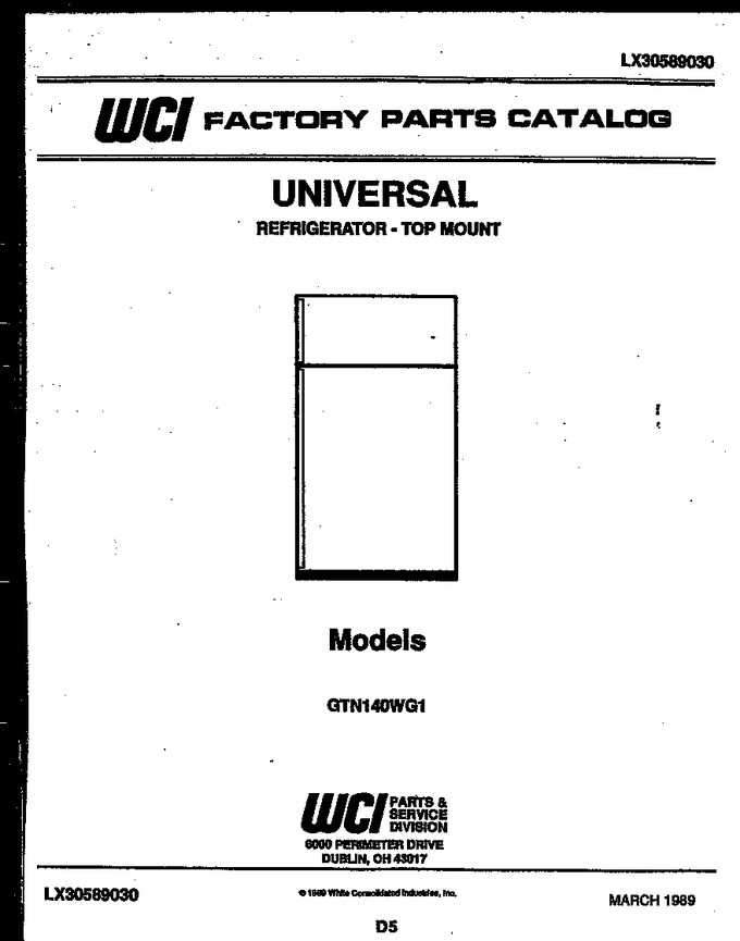 Diagram for GTN140WGD1