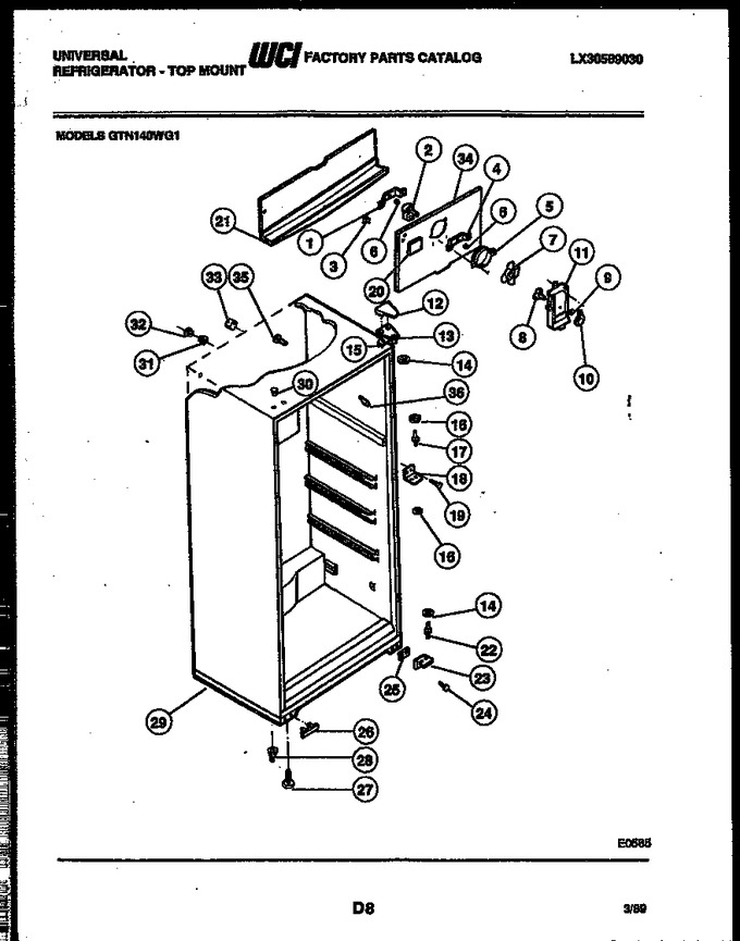 Diagram for GTN140WGD1