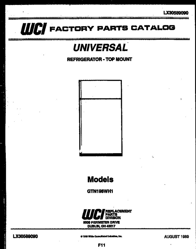 Diagram for GTN198WHE1