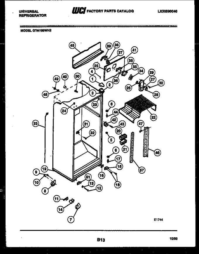 Diagram for GTN198WH2-45