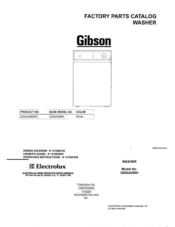 Diagram for GWS445RHS1