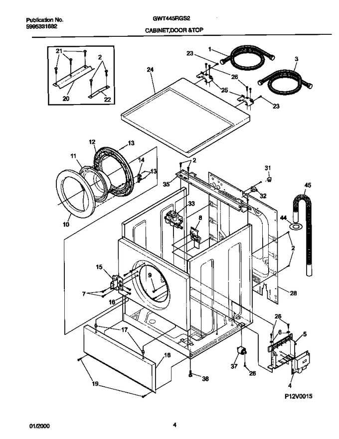 Diagram for GWT445RGS2