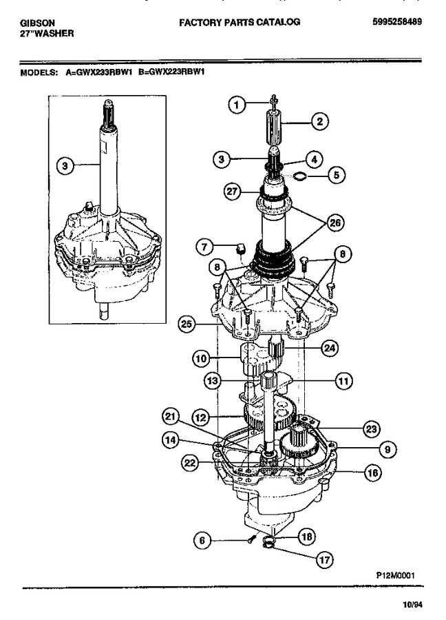 Diagram for GWX223RBW1