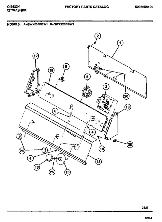 Diagram for GWX223RBD1