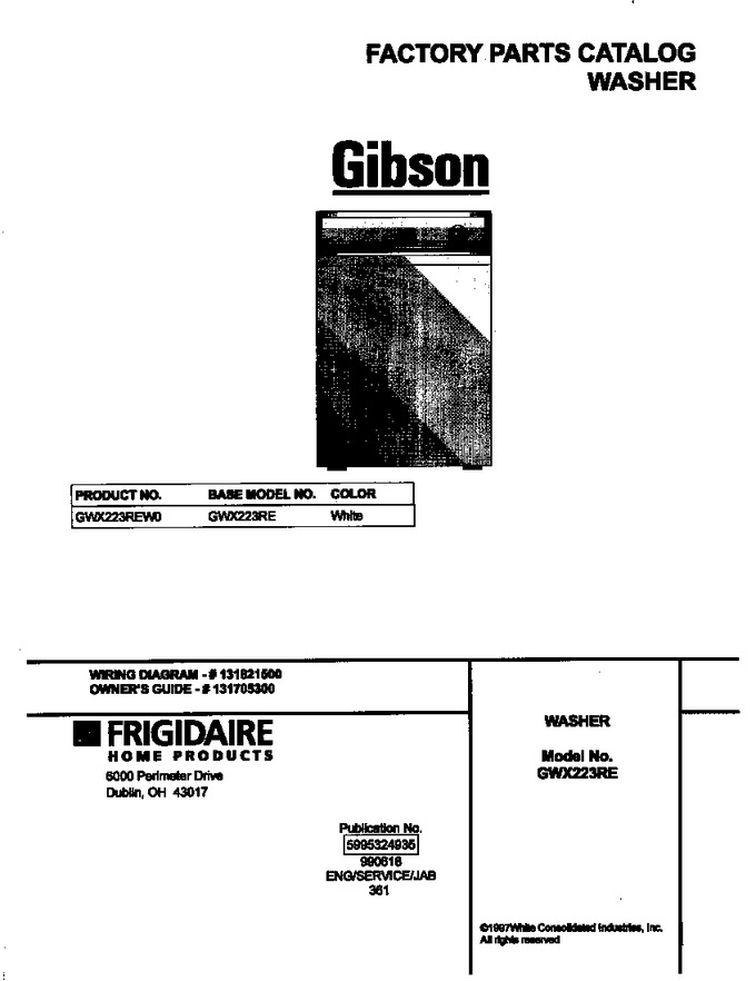 Diagram for GWX223REW0