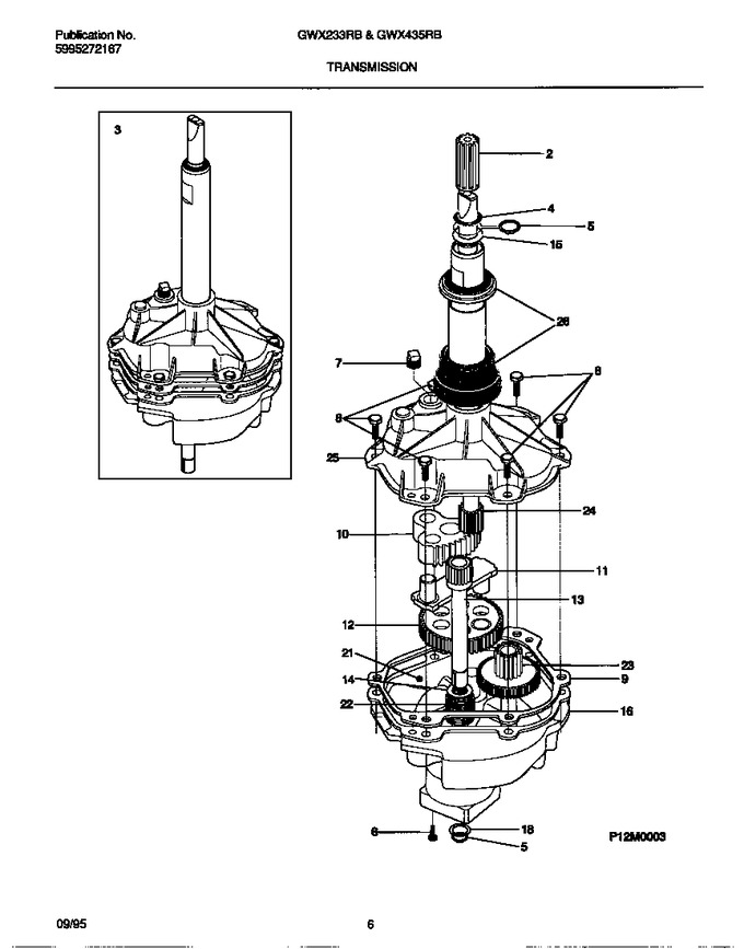 Diagram for GWX435RBW3