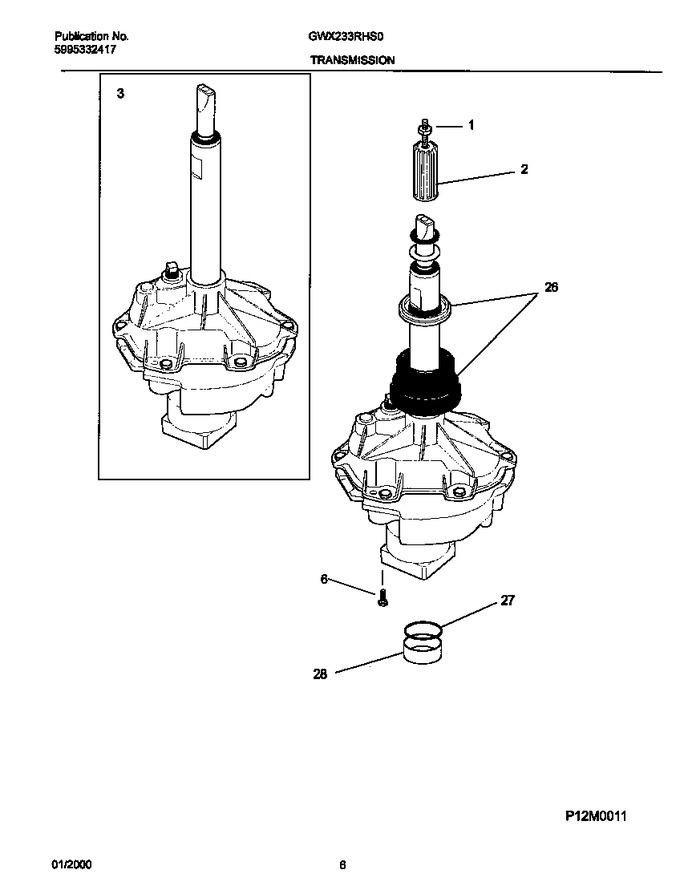 Diagram for GWX233RHS0