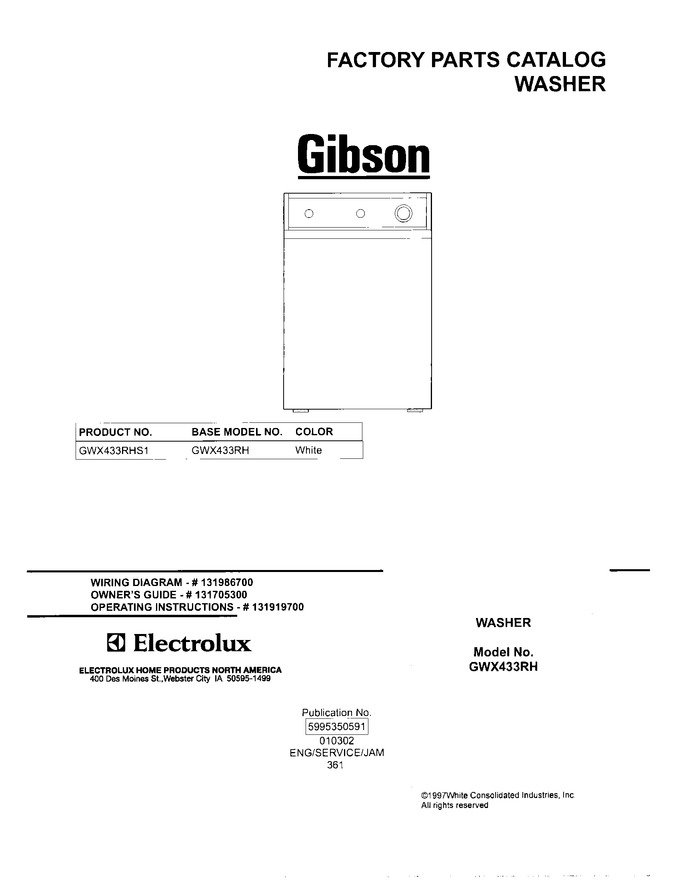 Diagram for GWX433RHS1