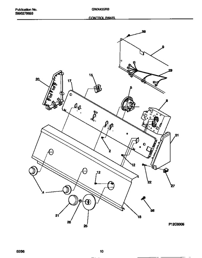 Diagram for GWX435RBW4