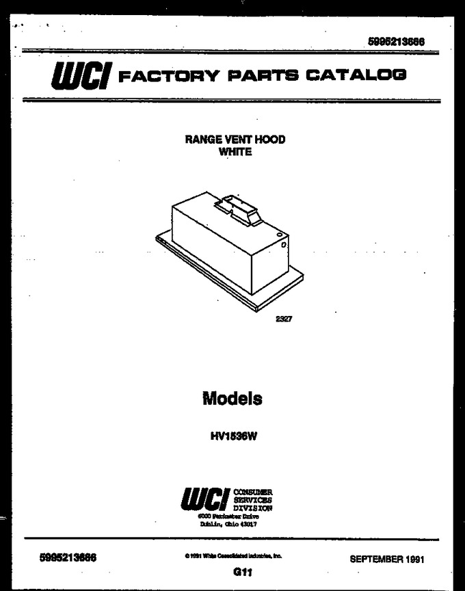 Diagram for HV1536W