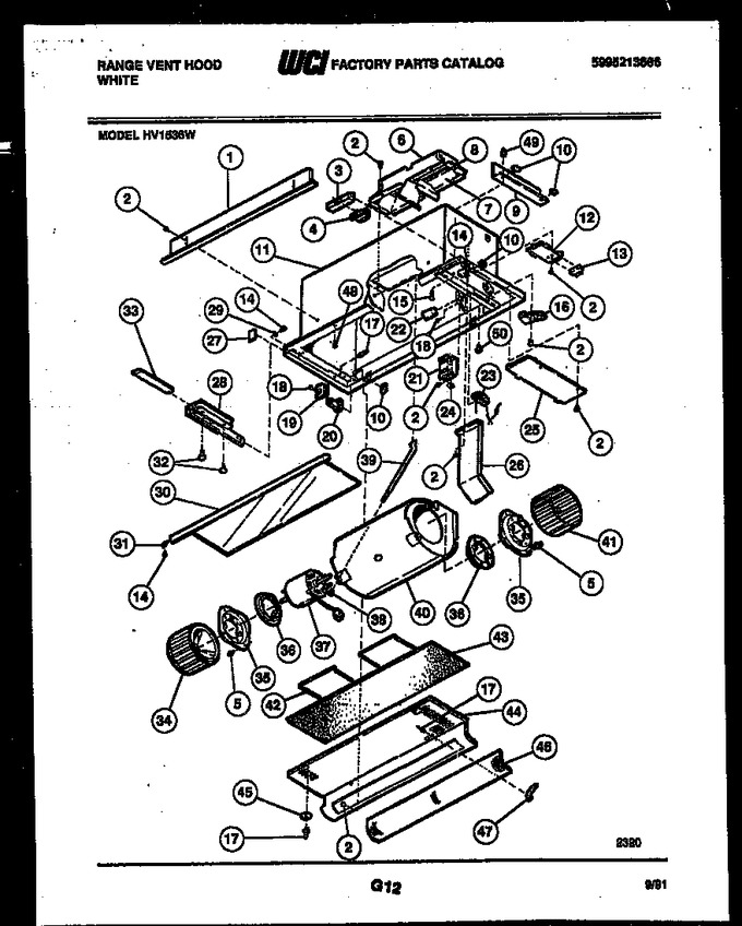 Diagram for HV1536W