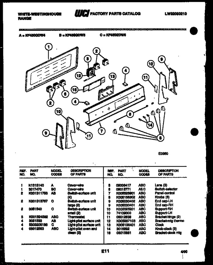 Diagram for KF450GDH6