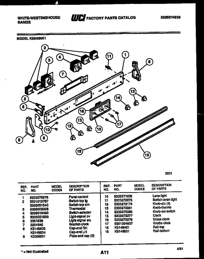 Diagram for KS540NKW1