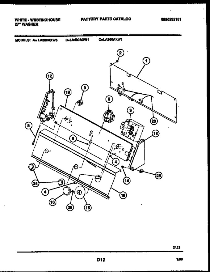 Diagram for LA400AXW1