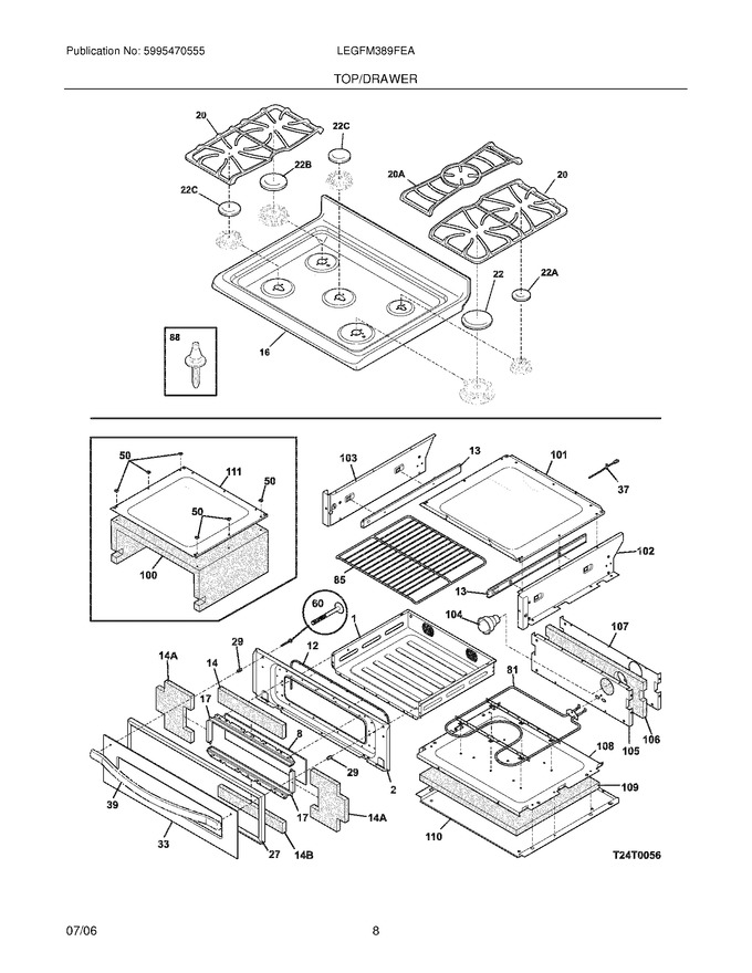 Diagram for LEGFM389FEA