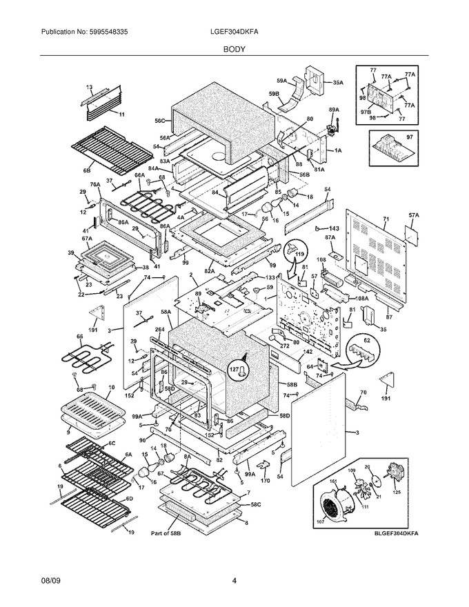 Diagram for LGEF304DKFA
