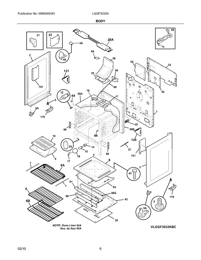 Diagram for LGGF3032KBE