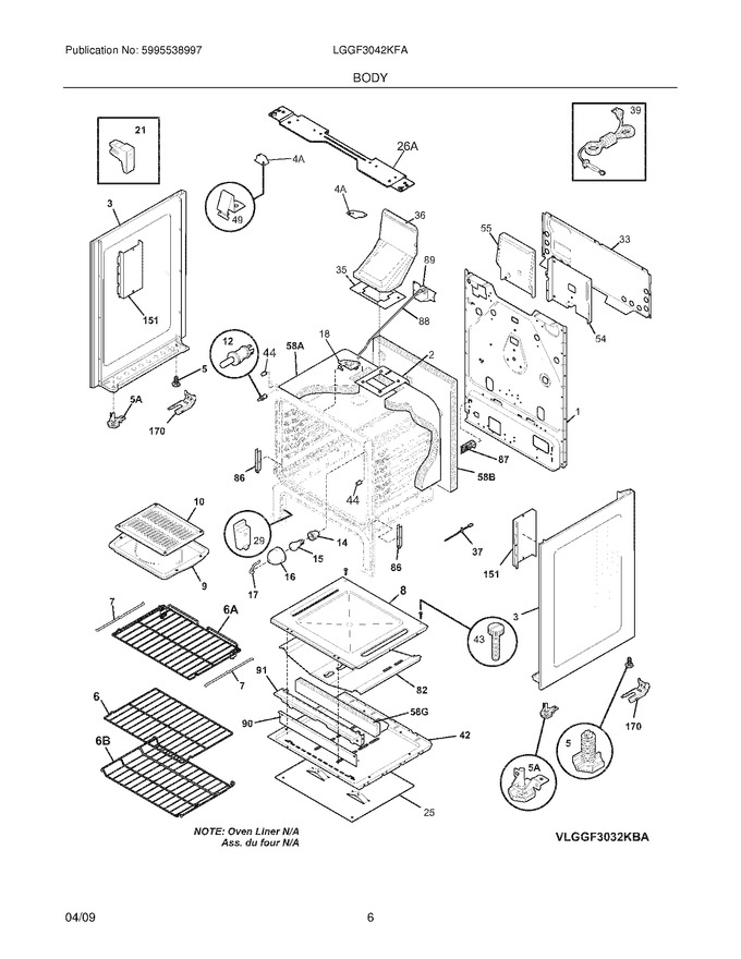 Diagram for LGGF3042KFA