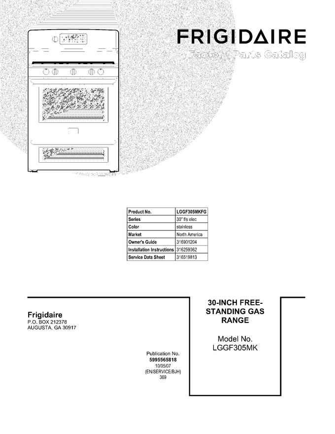 Diagram for LGGF305MKFG