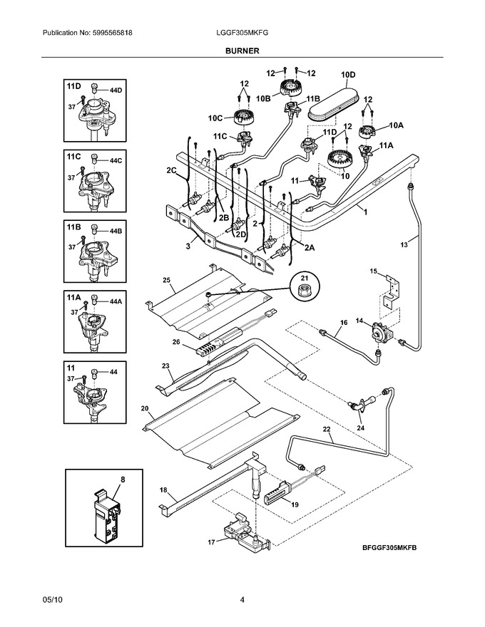 Diagram for LGGF305MKFG