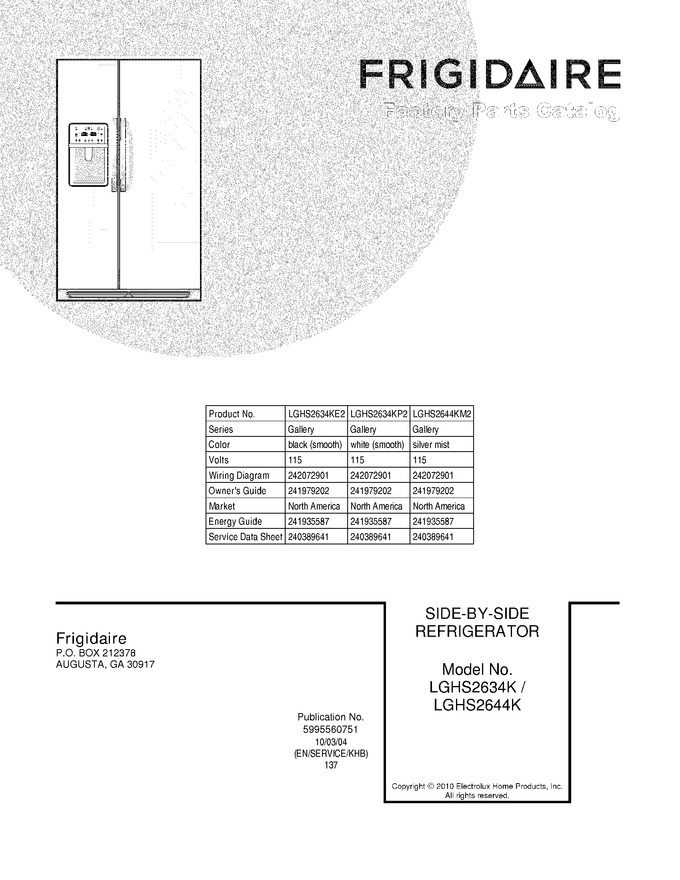 Diagram for LGHS2644KM2