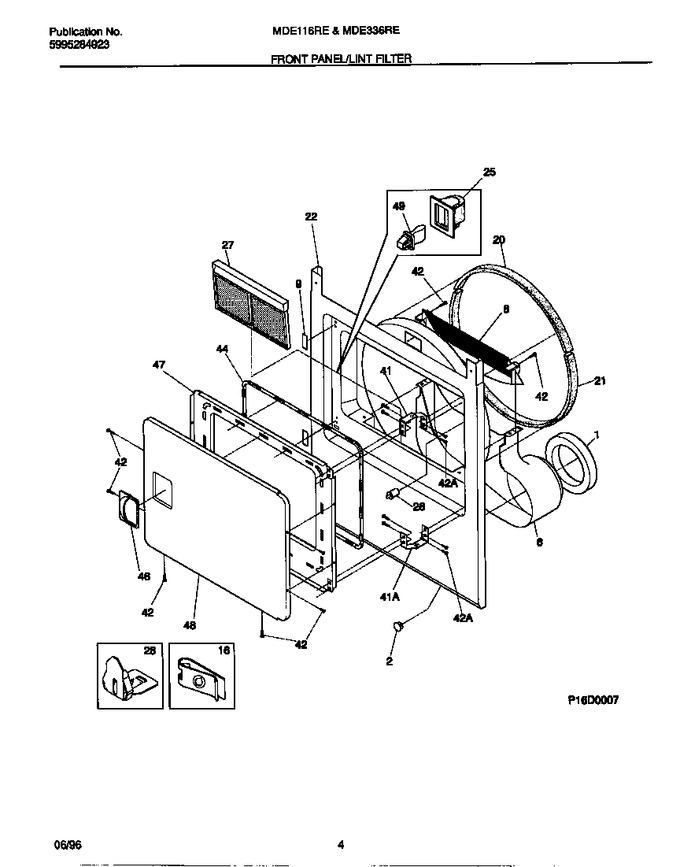 Diagram for MDE116REW0