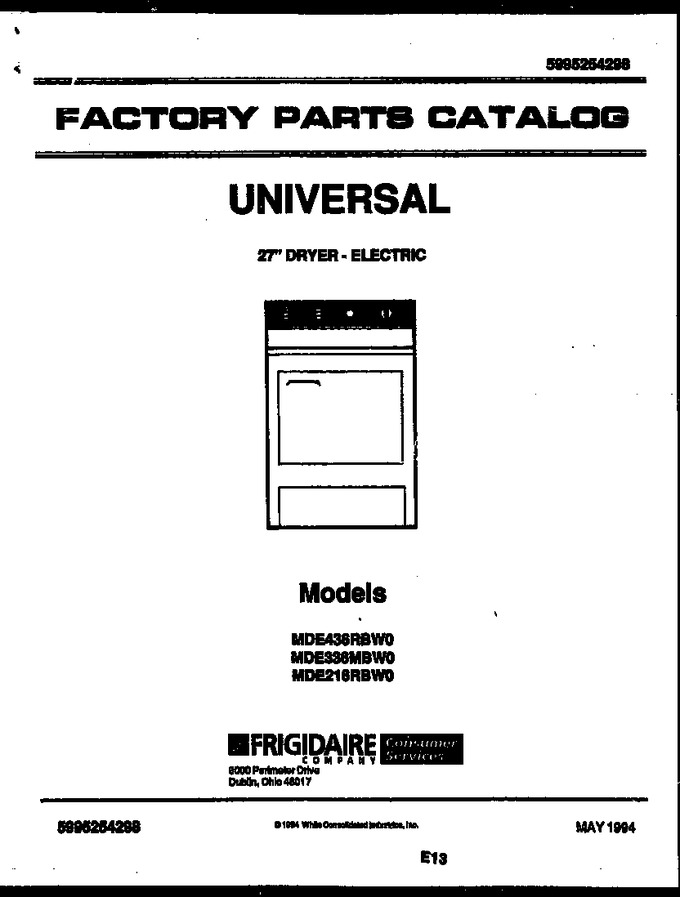 Diagram for MDE216RBW0