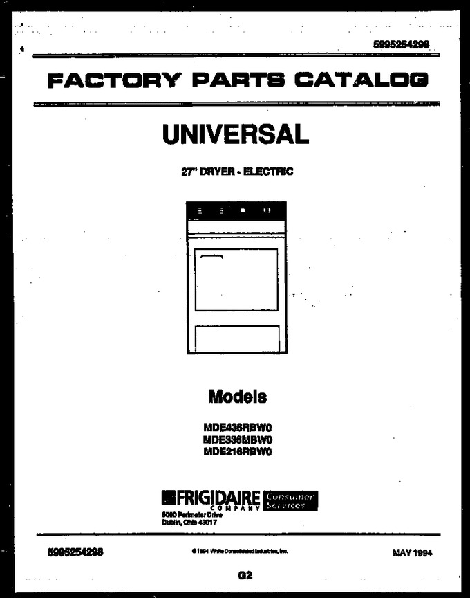 Diagram for MDE436RBWD0