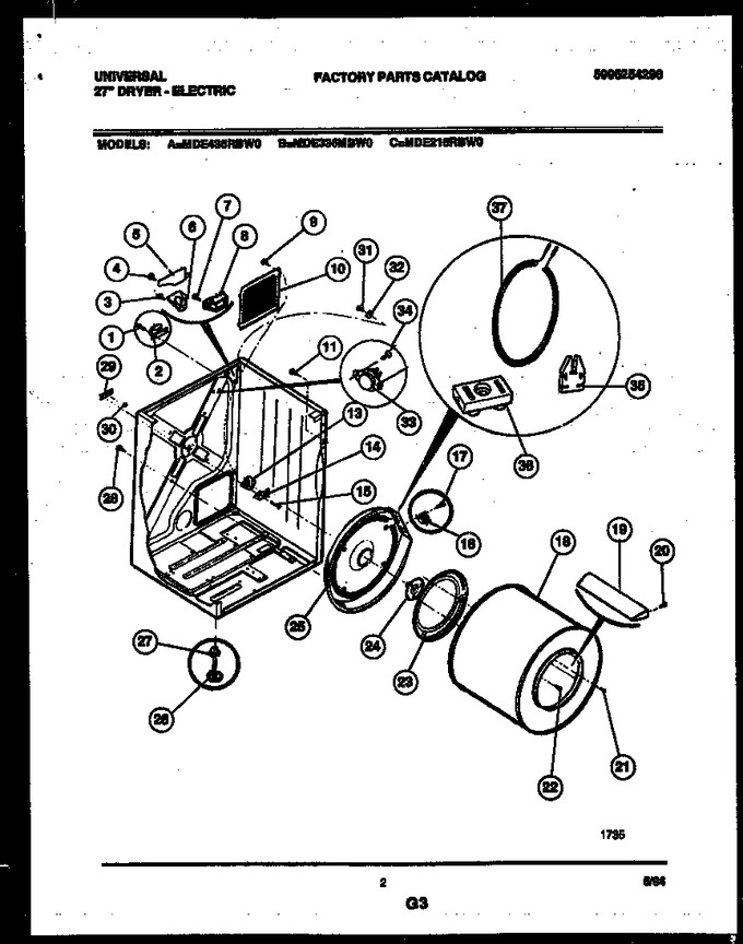 Diagram for MDE436RBWD0