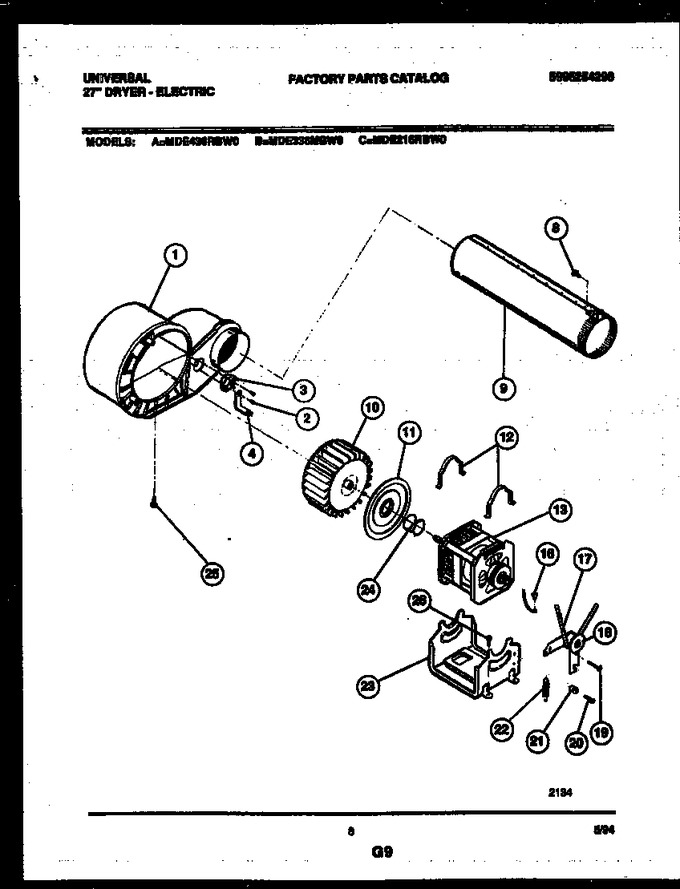 Diagram for MDE436RBWD0