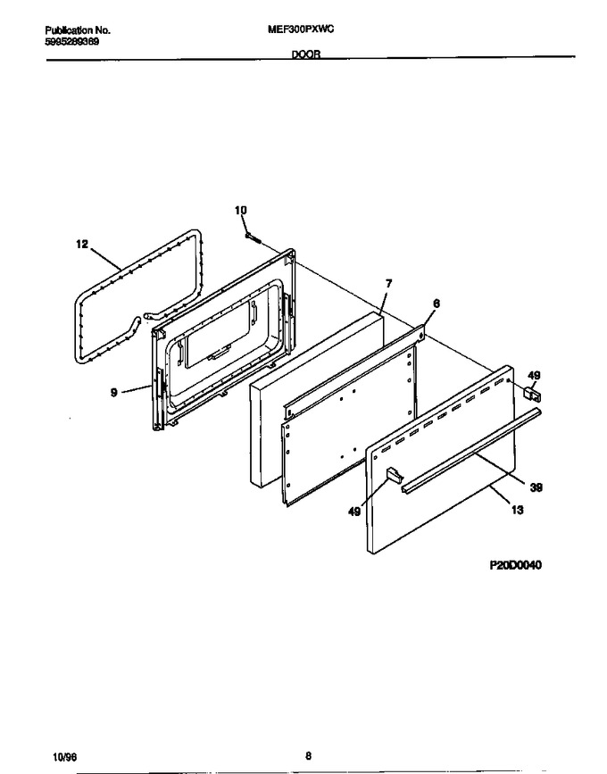 Diagram for MEF300PXWC