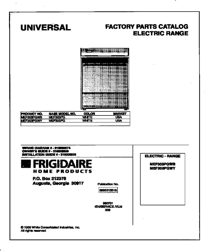 Diagram for MEF303PGWB