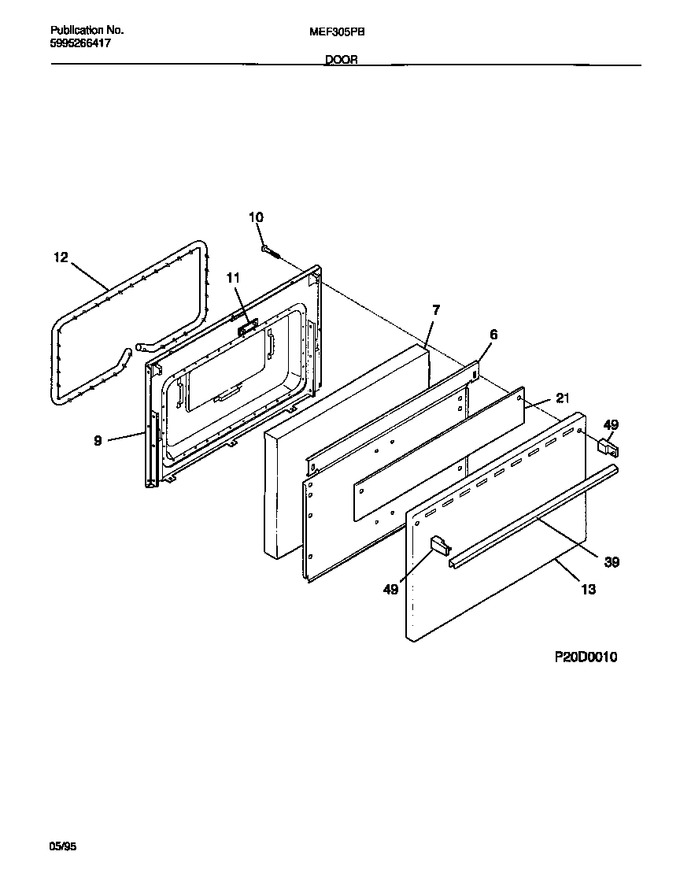Diagram for MEF305PBWA