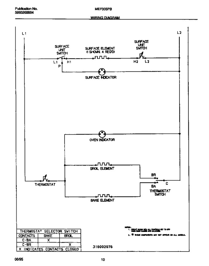 Diagram for MEF305PBWB