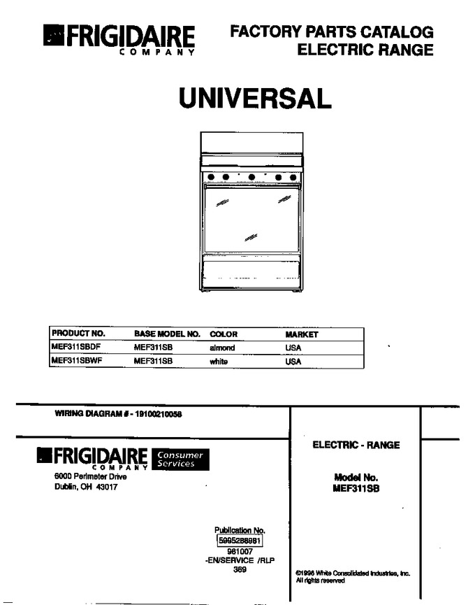 Diagram for MEF311SBWF