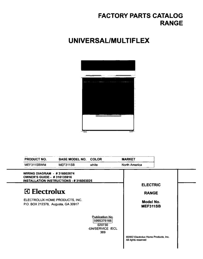 Diagram for MEF311SBWM