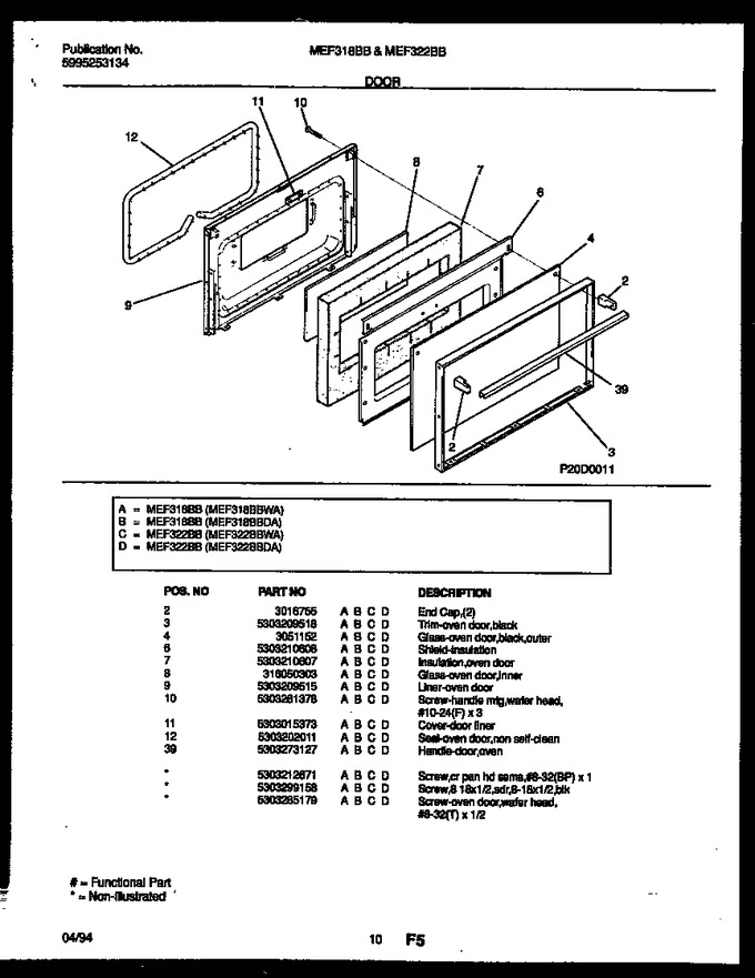 Diagram for MEF318BBWA